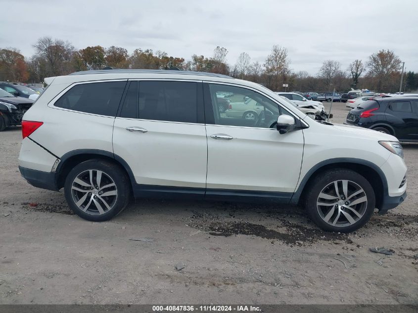 2017 Honda Pilot Touring VIN: 5FNYF6H94HB022281 Lot: 40847836