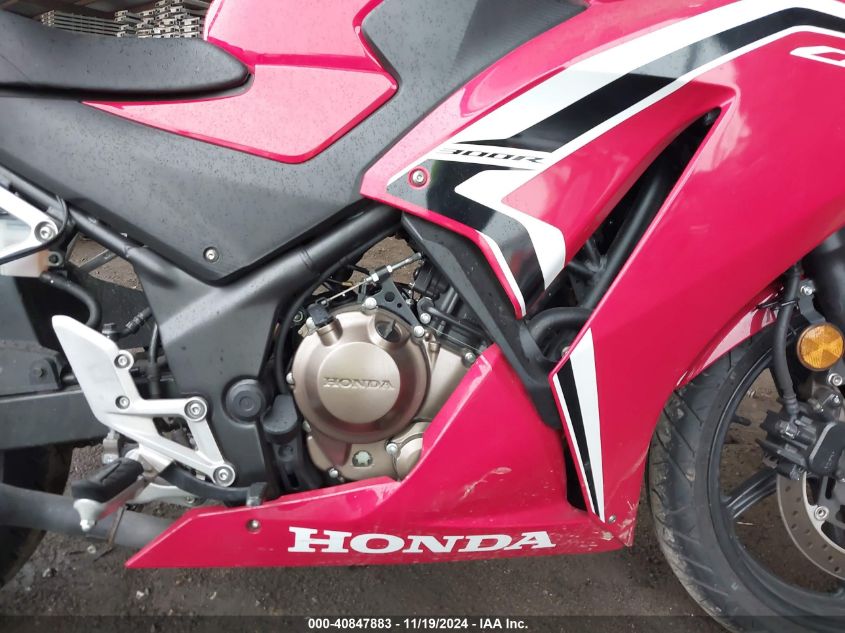 2021 Honda Cbr300 R VIN: MLHNC5107M5700600 Lot: 40847883