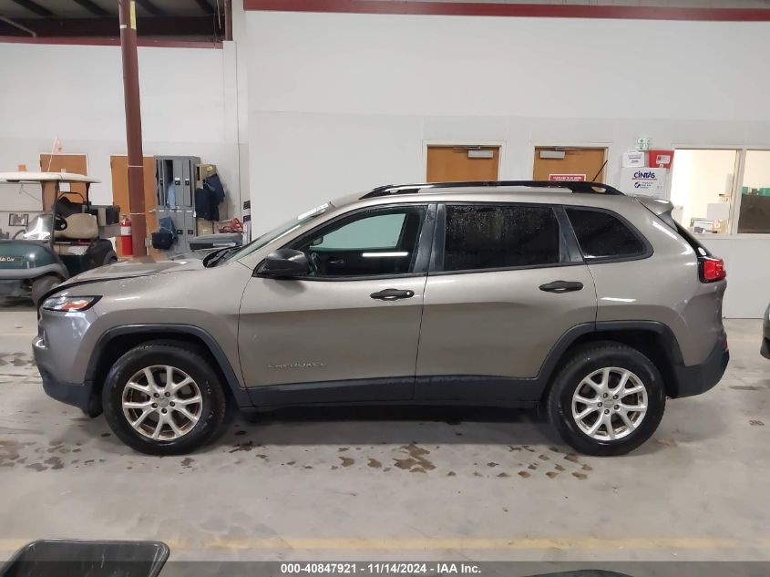 2016 Jeep Cherokee Sport VIN: 1C4PJMAB5GW246889 Lot: 40847921