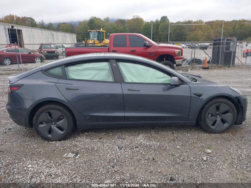 2022 Tesla Model 3 Long Range Dual Motor All-Wheel Drive VIN: 5YJ3E1EB3NF352741 Lot: 40847981