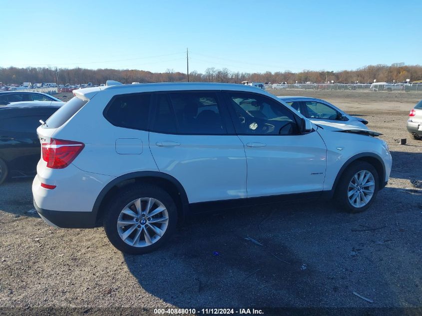 2016 BMW X3 xDrive28I VIN: 5UXWX9C50G0D81748 Lot: 40848010