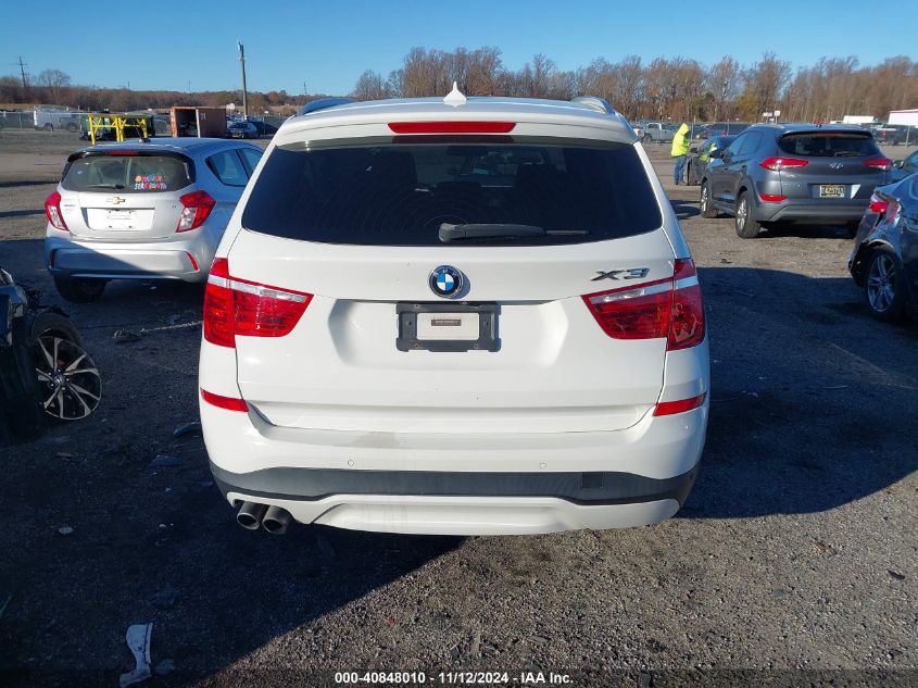 2016 BMW X3 xDrive28I VIN: 5UXWX9C50G0D81748 Lot: 40848010