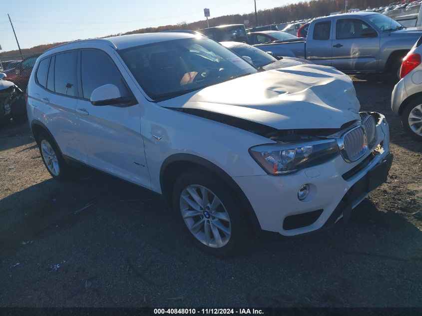 2016 BMW X3 XDRIVE28I - 5UXWX9C50G0D81748