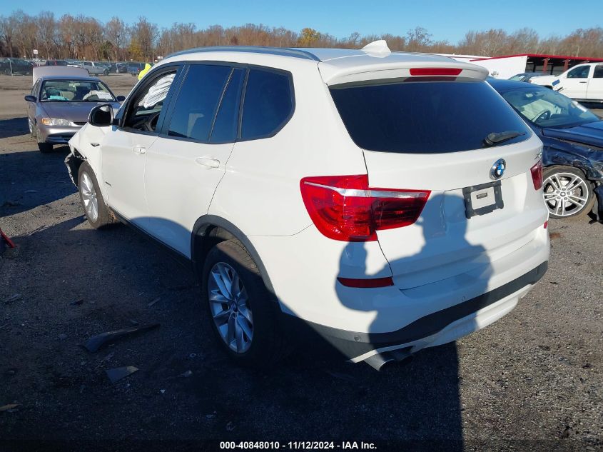 2016 BMW X3 XDRIVE28I - 5UXWX9C50G0D81748