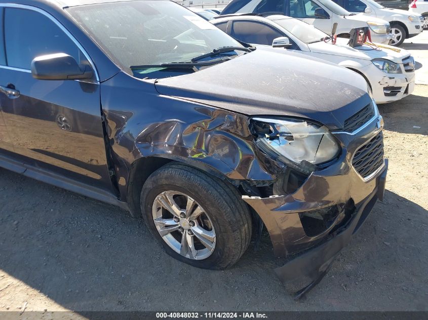 2016 Chevrolet Equinox Ls VIN: 2GNALBEKXG6204024 Lot: 40848032