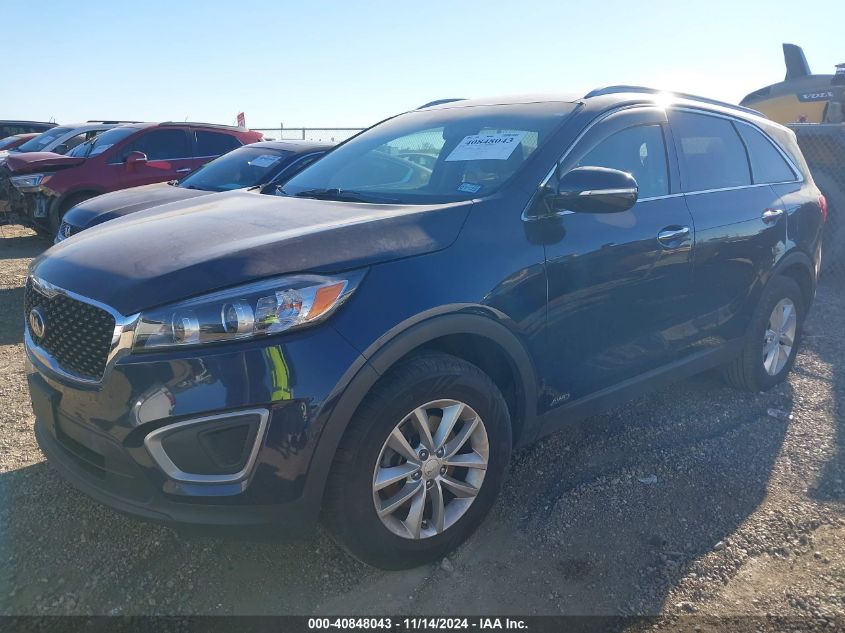 VIN 5XYPGDA37HG293587 2017 KIA Sorento, 2.4L Lx no.2