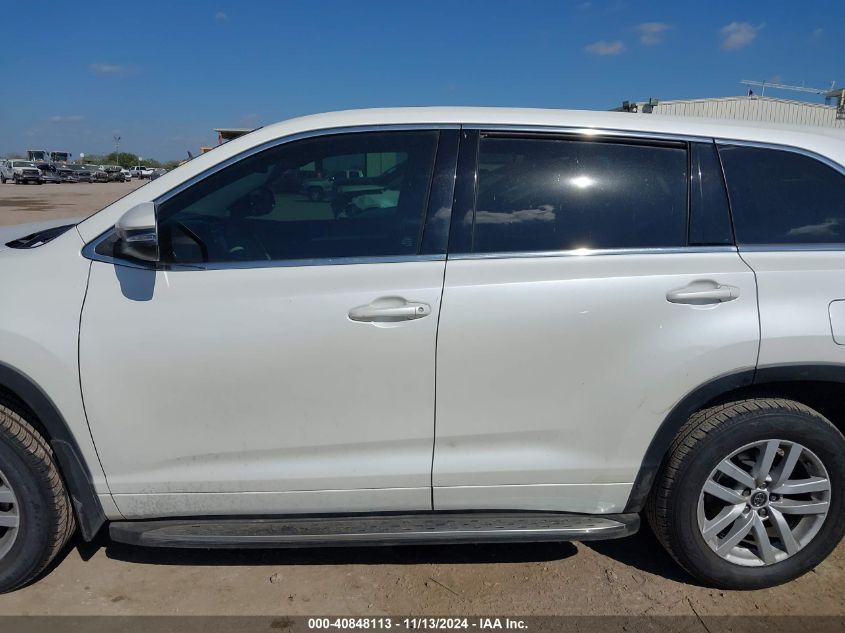 2016 Toyota Highlander Le V6 VIN: 5TDZKRFH2GS177062 Lot: 40848113