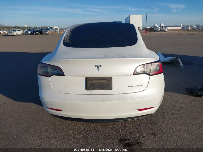 2020 Tesla Model 3 Long Range Dual Motor All-Wheel Drive VIN: 5YJ3E1EB5LF628530 Lot: 40848163