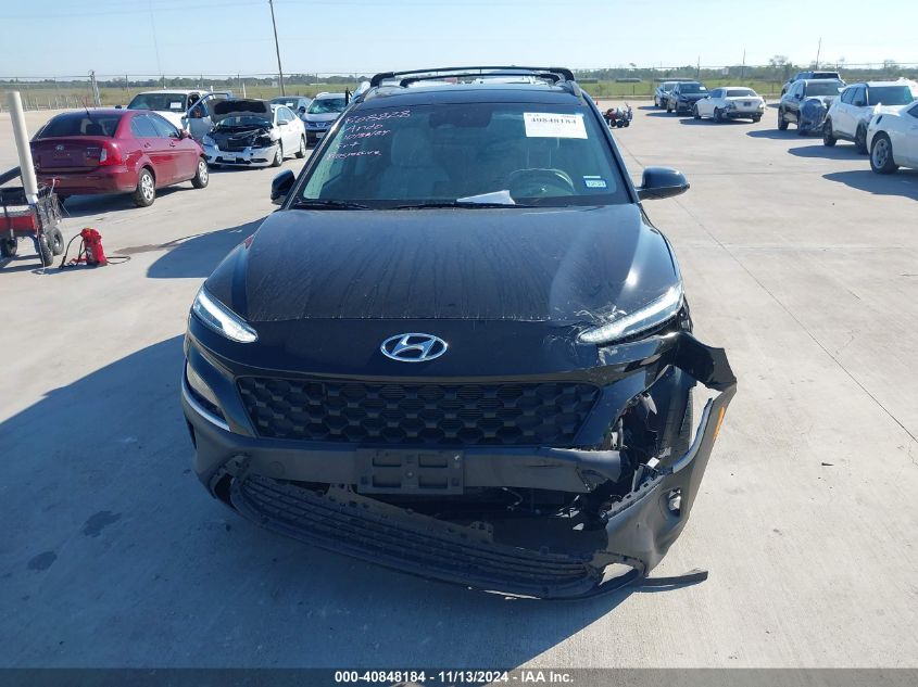 2022 Hyundai Kona Sel VIN: KM8K32AB8NU768980 Lot: 40848184