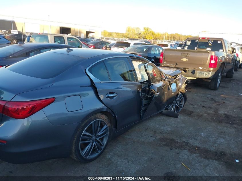 2014 Infiniti Q50 Sport VIN: JN1BV7AR5EM683221 Lot: 40848283