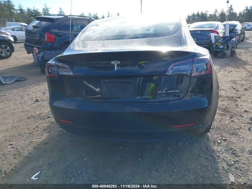 2020 Tesla Model 3 Long Range Dual Motor All-Wheel Drive VIN: 5YJ3E1EBXLF764085 Lot: 40848293