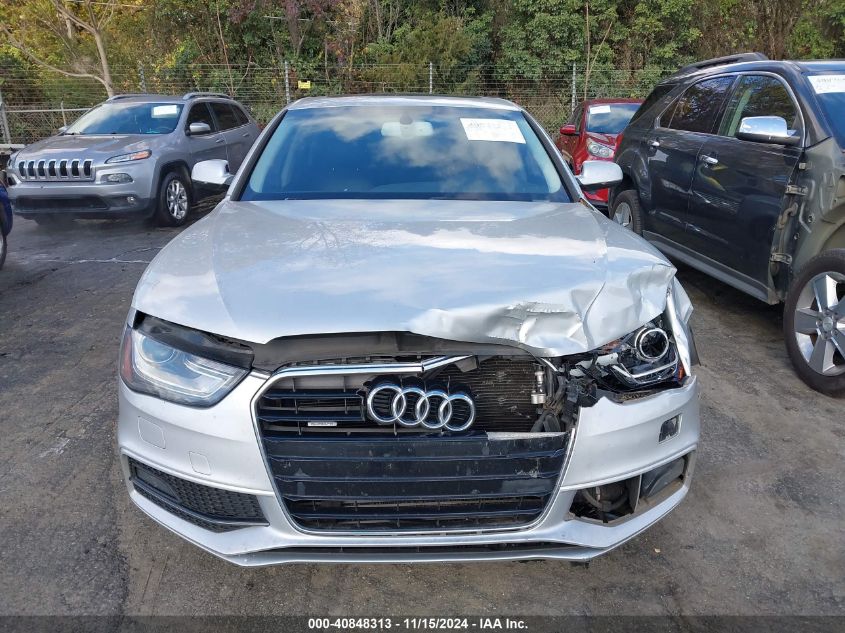 2014 Audi A4 2.0T Premium VIN: WAUFFAFL2EA078052 Lot: 40848313