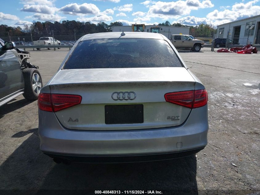 2014 Audi A4 2.0T Premium VIN: WAUFFAFL2EA078052 Lot: 40848313