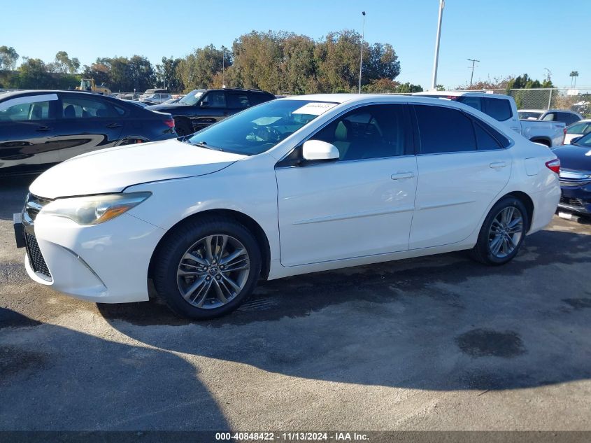 2016 Toyota Camry Se VIN: 4T1BF1FK9GU198226 Lot: 40848422