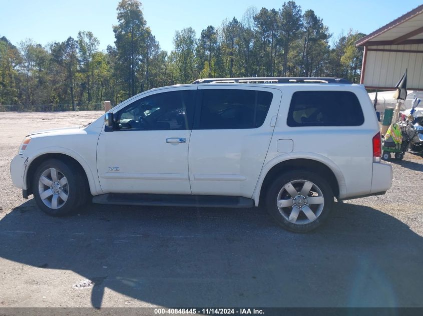 2008 Nissan Armada Le VIN: 5N1BA08D08N605627 Lot: 40848445