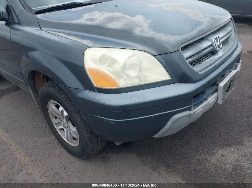 2005 Honda Pilot Ex VIN: 2HKYF18425H552382 Lot: 40848489