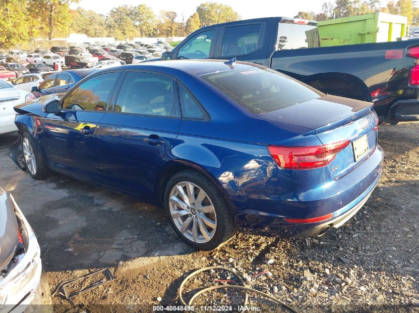 2017 Audi A4 2.0T Premium VIN: WAUGNAF47HN016918 Lot: 40848495