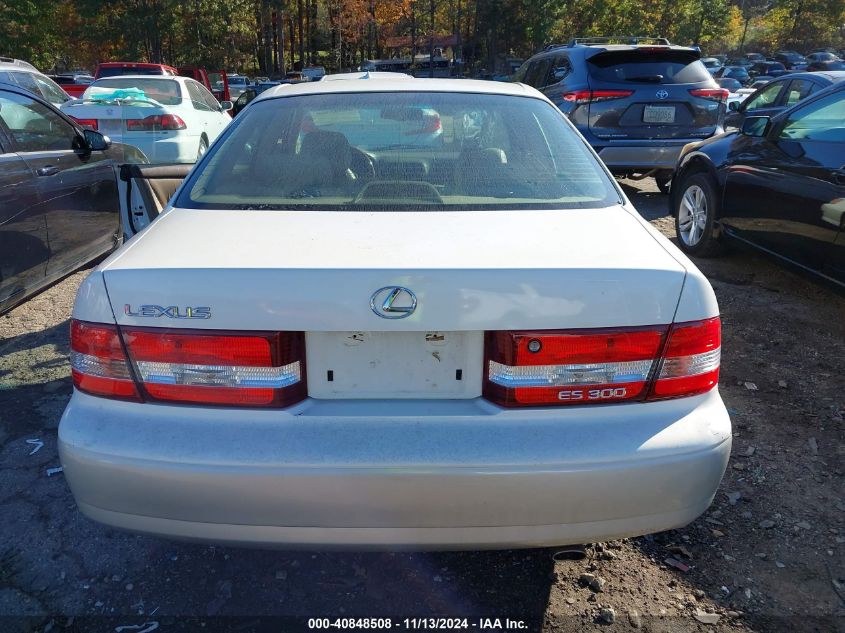 2001 Lexus Es 300 VIN: JT8BF28GX10301184 Lot: 40848508