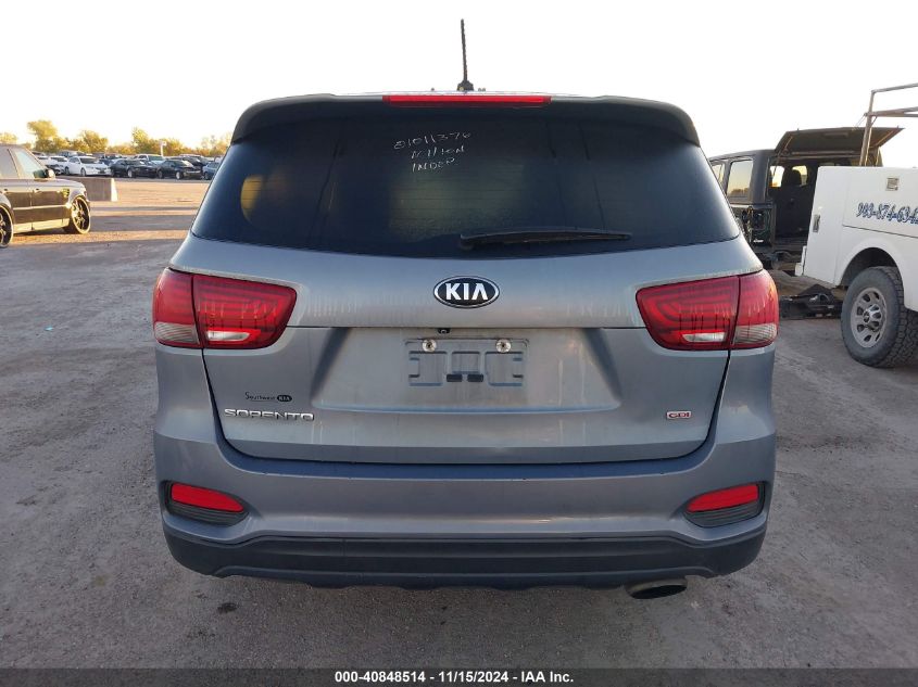 2020 Kia Sorento 2.4L Lx VIN: 5XYPG4A38LG641907 Lot: 40848514