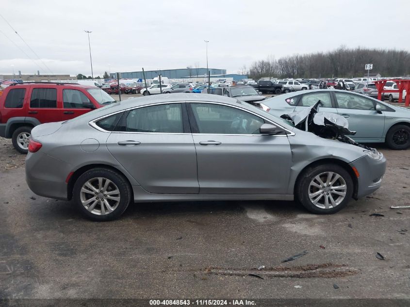 2015 Chrysler 200 Limited VIN: 1C3CCCAB4FN616273 Lot: 40848543