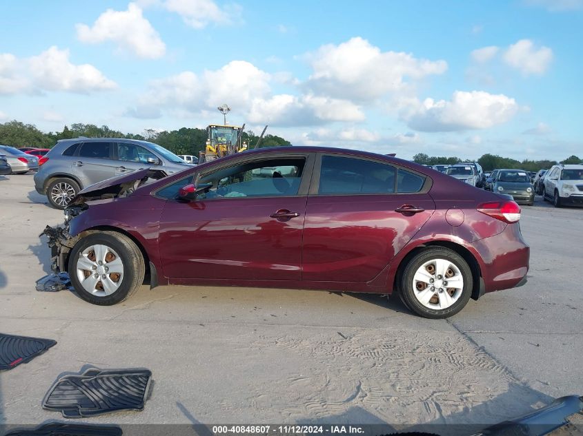 2018 Kia Forte Lx VIN: 3KPFL4A70JE185390 Lot: 40848607