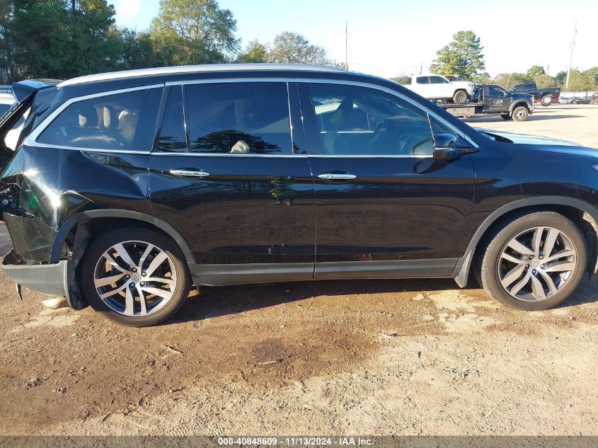 2017 Honda Pilot Elite VIN: 5FNYF6H04HB081705 Lot: 40848609