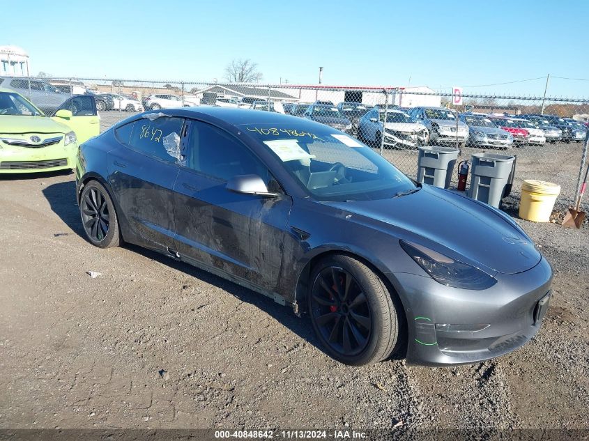 2019 Tesla Model 3 Long Range/Performance VIN: 5YJ3E1EB0KF453487 Lot: 40848642