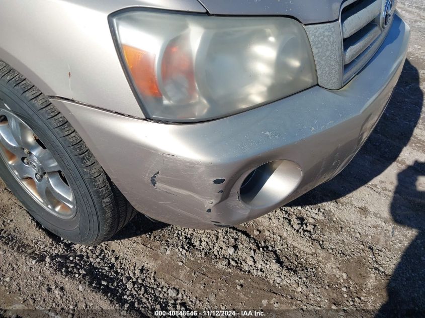 2005 Toyota Highlander V6 VIN: JTEDP21A650074655 Lot: 40848646