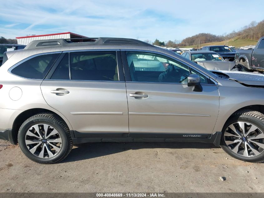 2016 Subaru Outback 2.5I Limited VIN: 4S4BSBNC3G3225972 Lot: 40848669