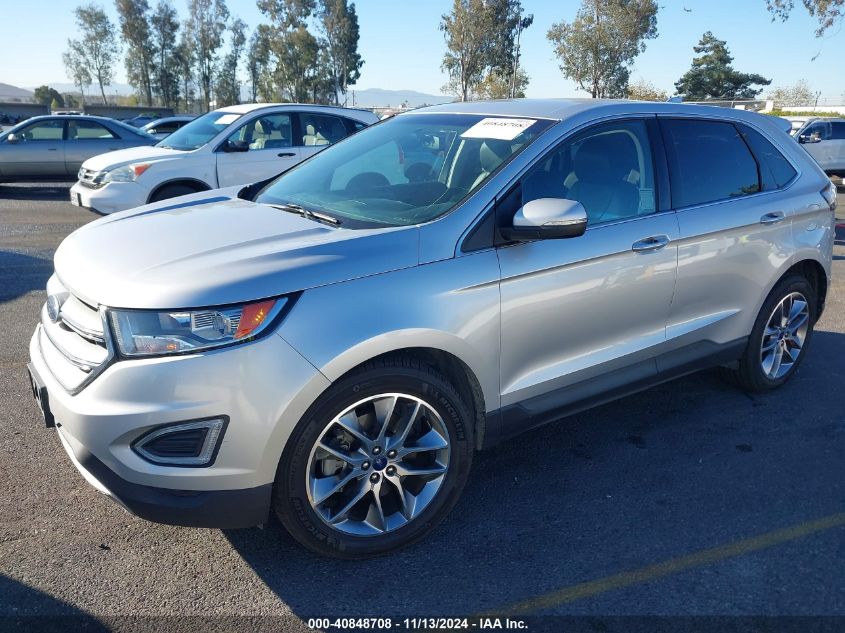 2016 Ford Edge Titanium VIN: 2FMPK3K88GBC31472 Lot: 40848708