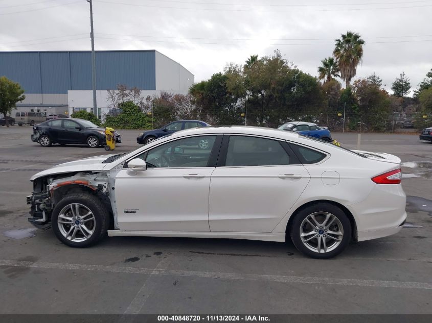 2015 Ford Fusion Energi Titanium VIN: 3FA6P0SU1FR245152 Lot: 40848720