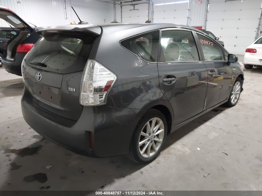 2013 Toyota Prius V Five VIN: JTDZN3EU0D3287625 Lot: 40848757