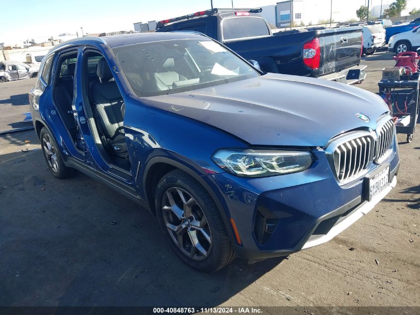 2022 BMW X3 SDRIVE30I - 5UX43DP0XN9J17799