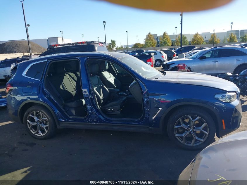 2022 BMW X3 SDRIVE30I - 5UX43DP0XN9J17799