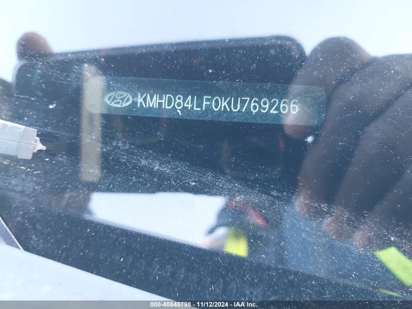 2019 HYUNDAI ELANTRA SEL - KMHD84LF0KU769266