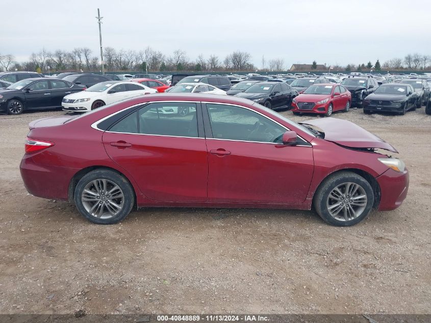 2016 Toyota Camry Se VIN: 4T1BF1FK1GU500866 Lot: 40848889