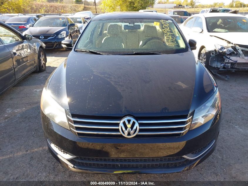 2013 Volkswagen Passat 2.5L Se VIN: 1VWBH7A30DC082607 Lot: 40849009