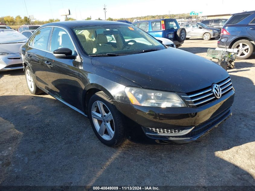 2013 Volkswagen Passat 2.5L Se VIN: 1VWBH7A30DC082607 Lot: 40849009