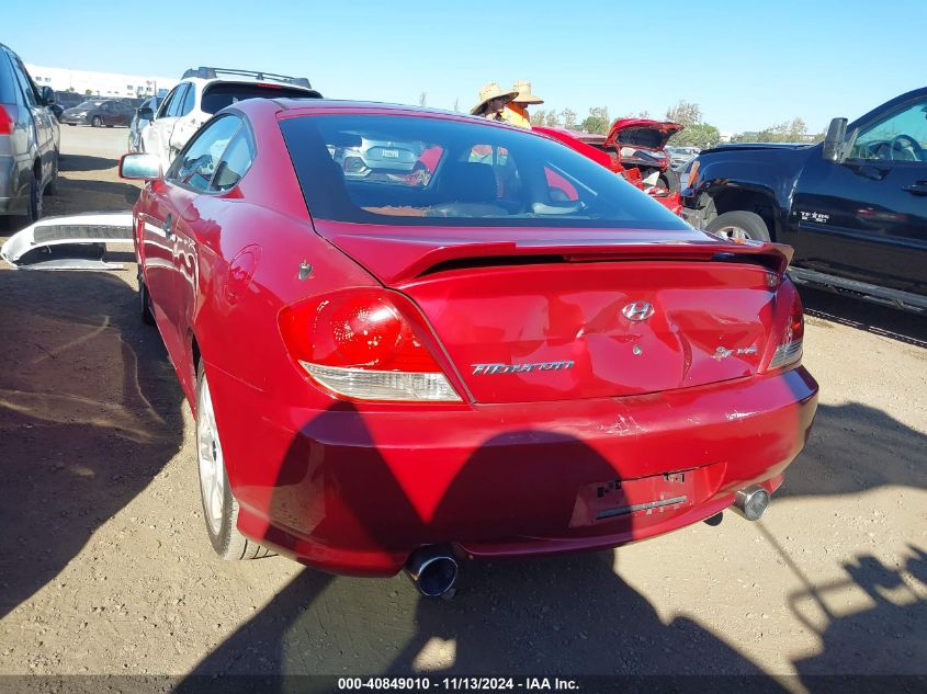 2006 Hyundai Tiburon Gt/Gt Limited/Se VIN: KMHHN65F46U191603 Lot: 40849010