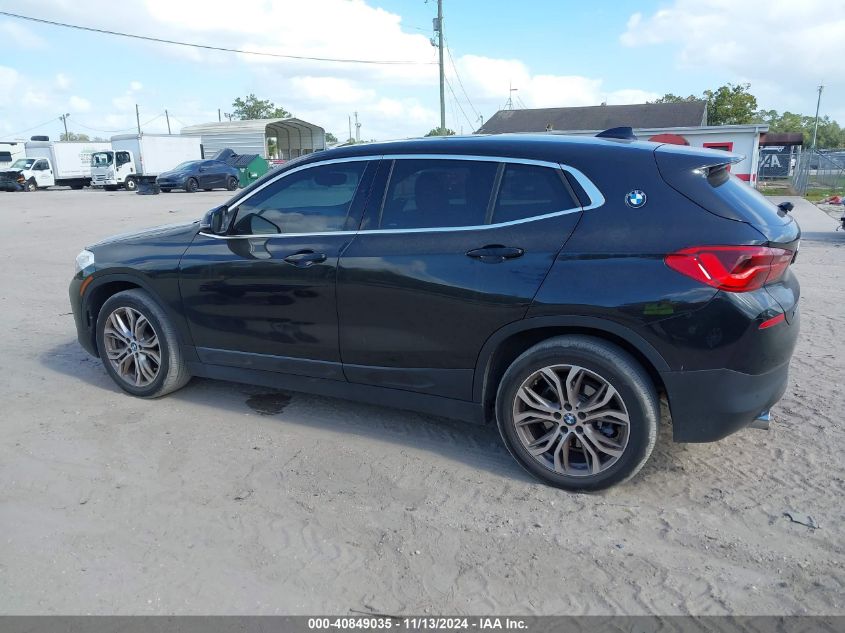 2019 BMW X2 xDrive28I VIN: WBXYJ5C52K5N01596 Lot: 40849035