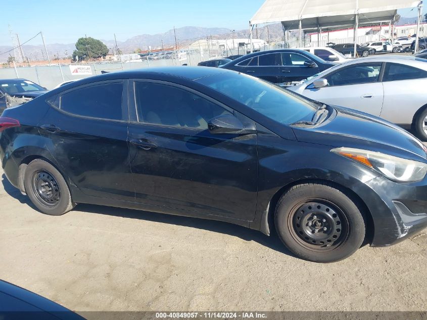 2016 Hyundai Elantra Se VIN: 5NPDH4AE6GH717110 Lot: 40849057