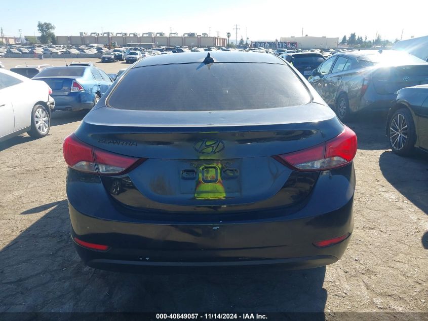 2016 Hyundai Elantra Se VIN: 5NPDH4AE6GH717110 Lot: 40849057