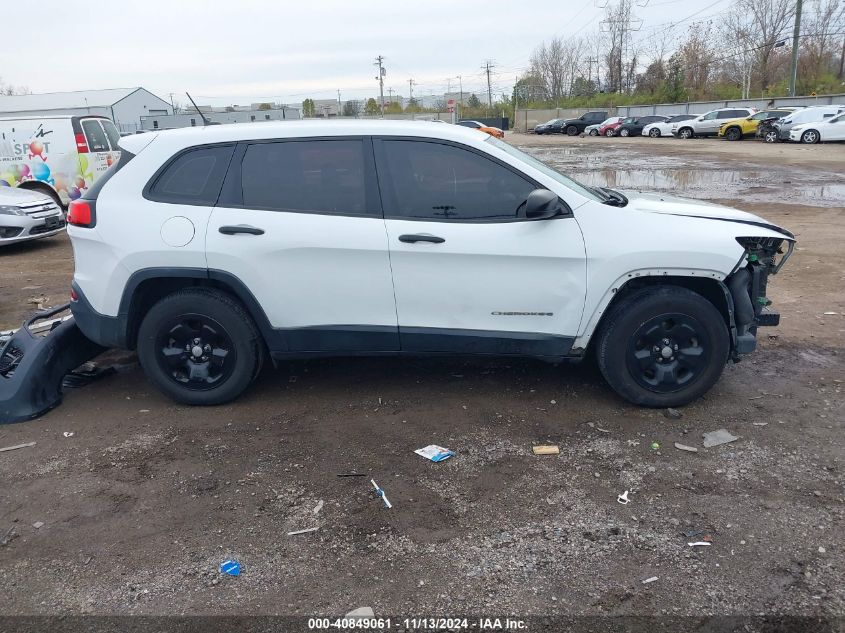 2017 Jeep Cherokee Sport 4X4 VIN: 1C4PJMAS9HW631454 Lot: 40849061