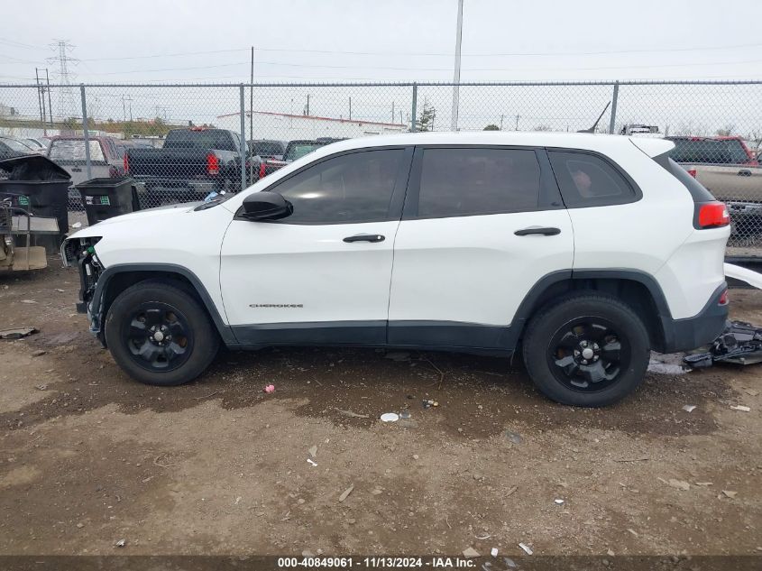 2017 Jeep Cherokee Sport 4X4 VIN: 1C4PJMAS9HW631454 Lot: 40849061