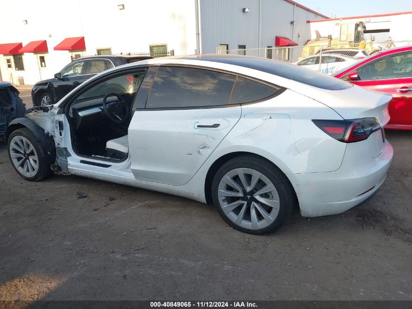 2022 Tesla Model 3 Long Range Dual Motor All-Wheel Drive VIN: 5YJ3E1EB0NF115284 Lot: 40849065