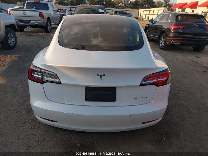 2022 Tesla Model 3 Long Range Dual Motor All-Wheel Drive VIN: 5YJ3E1EB0NF115284 Lot: 40849065