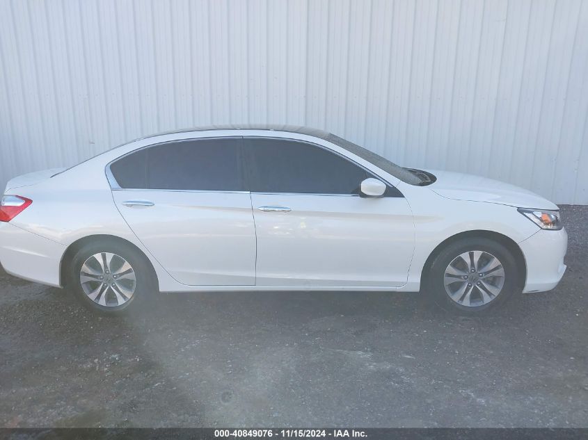 2014 Honda Accord Lx VIN: 1HGCR2F39EA291455 Lot: 40849076