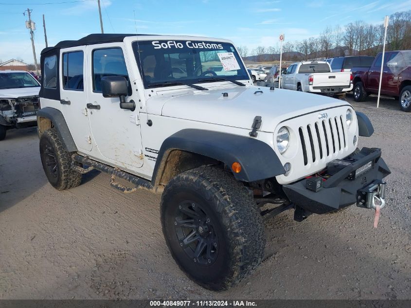 2016 Jeep Wrangler Unlimited Sport VIN: 1C4BJWDG9GL242861 Lot: 40849077