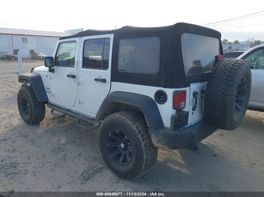 2016 Jeep Wrangler Unlimited Sport VIN: 1C4BJWDG9GL242861 Lot: 40849077