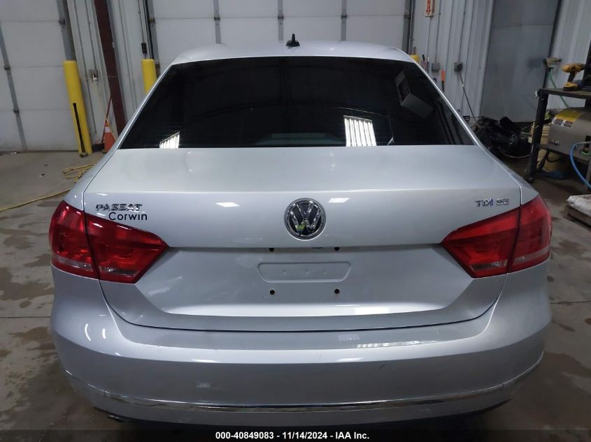 2015 Volkswagen Passat 2.0L Tdi Se VIN: 1VWBV7A37FC108633 Lot: 40849083